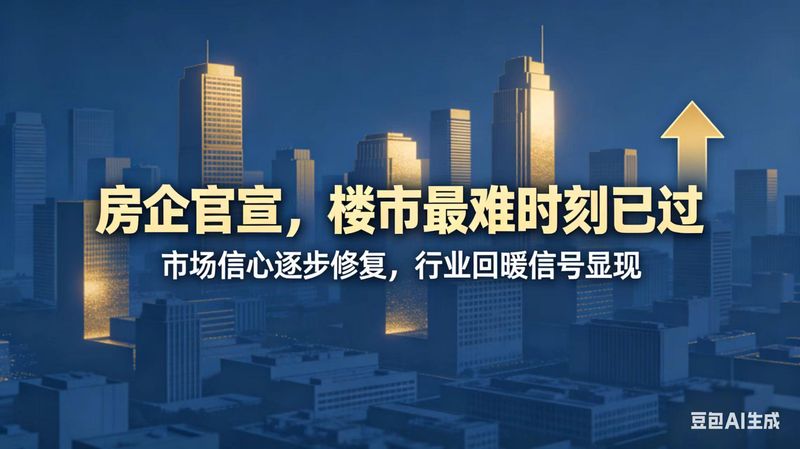 【深度拆解】头部房企集体“官宣”背后：市场触底的五大硬核信号 房产家居