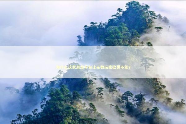 为什么这家游戏平台让无数玩家欲罢不能？